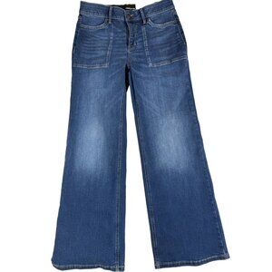 NwT - Liz Claiborne Wide Leg Flexi-Fit Womens Jeans Size 6 in Calla Lily Wash